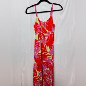 Sanctuary Women's Floral Sleeveless Tiered Maxi Dress, Size M